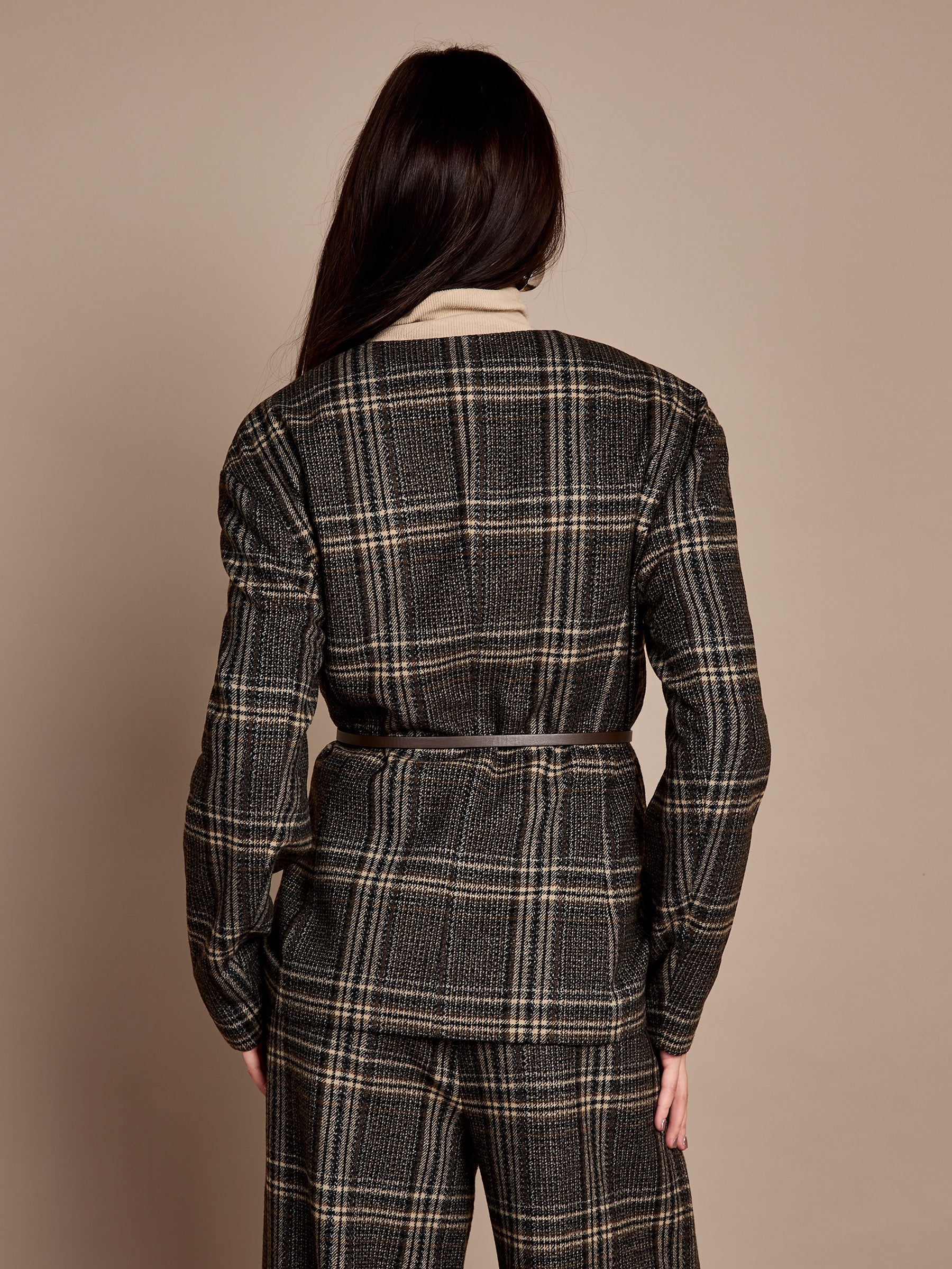 Aimee Brown Check Blazer