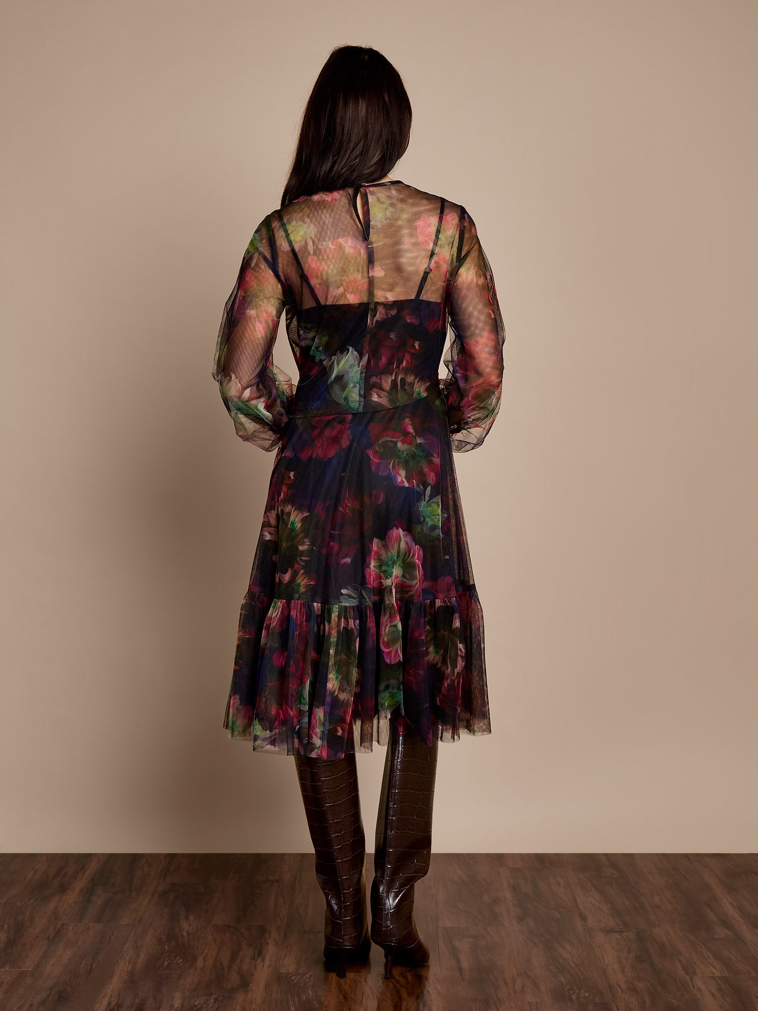 Bettina Floral Mesh Dress