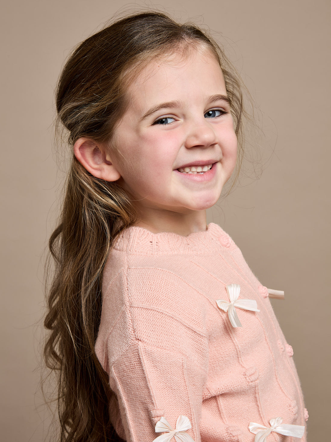 GWD Twinkle Bow Pink Cardigan