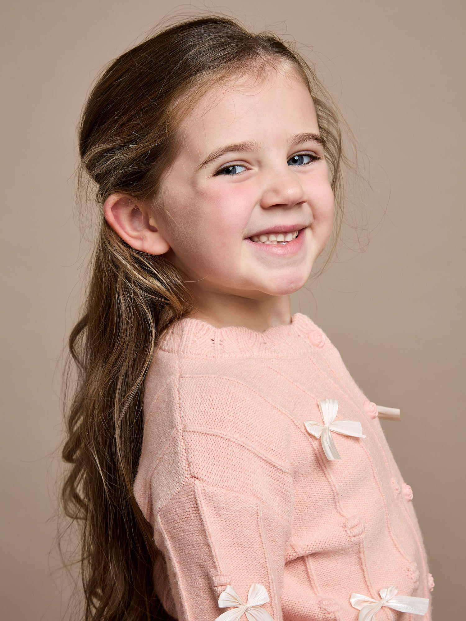 GWD Twinkle Bow Pink Cardigan