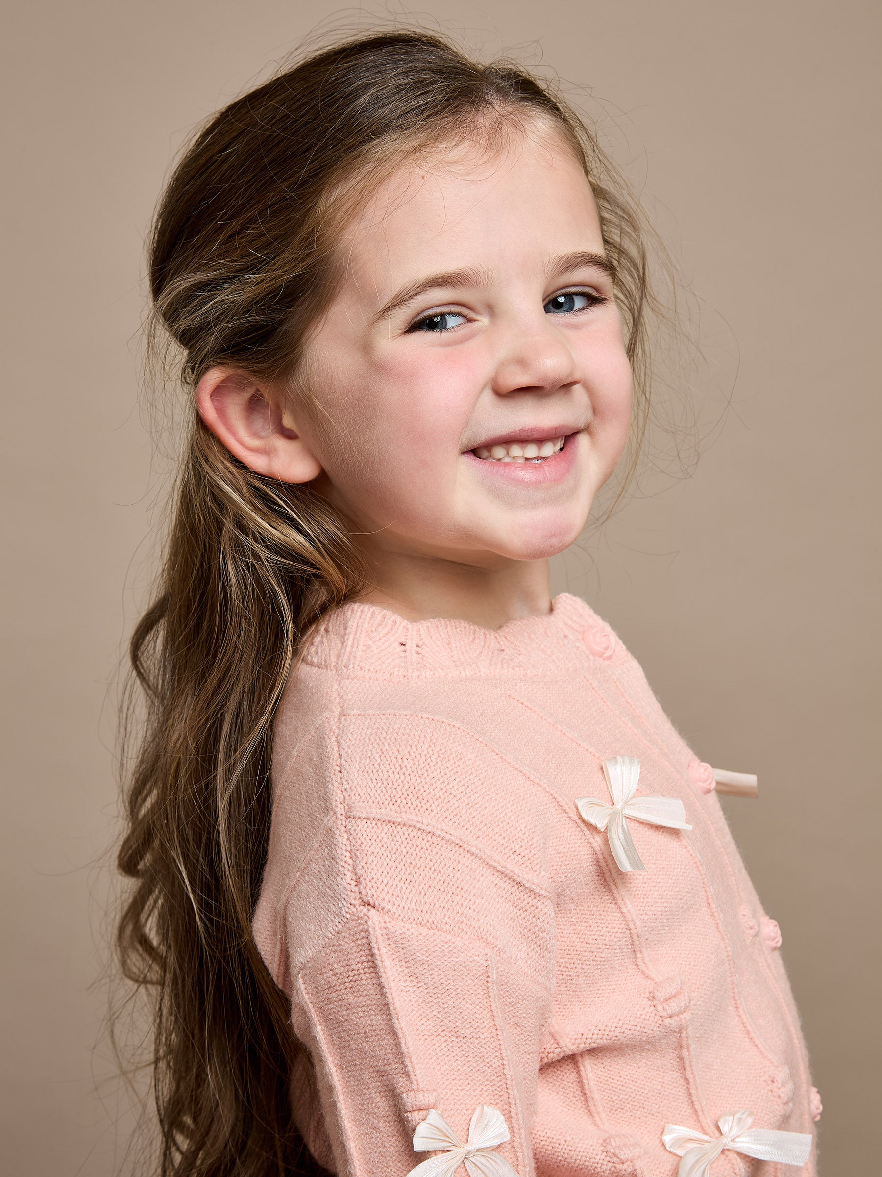 GWD Twinkle Bow Pink Cardigan