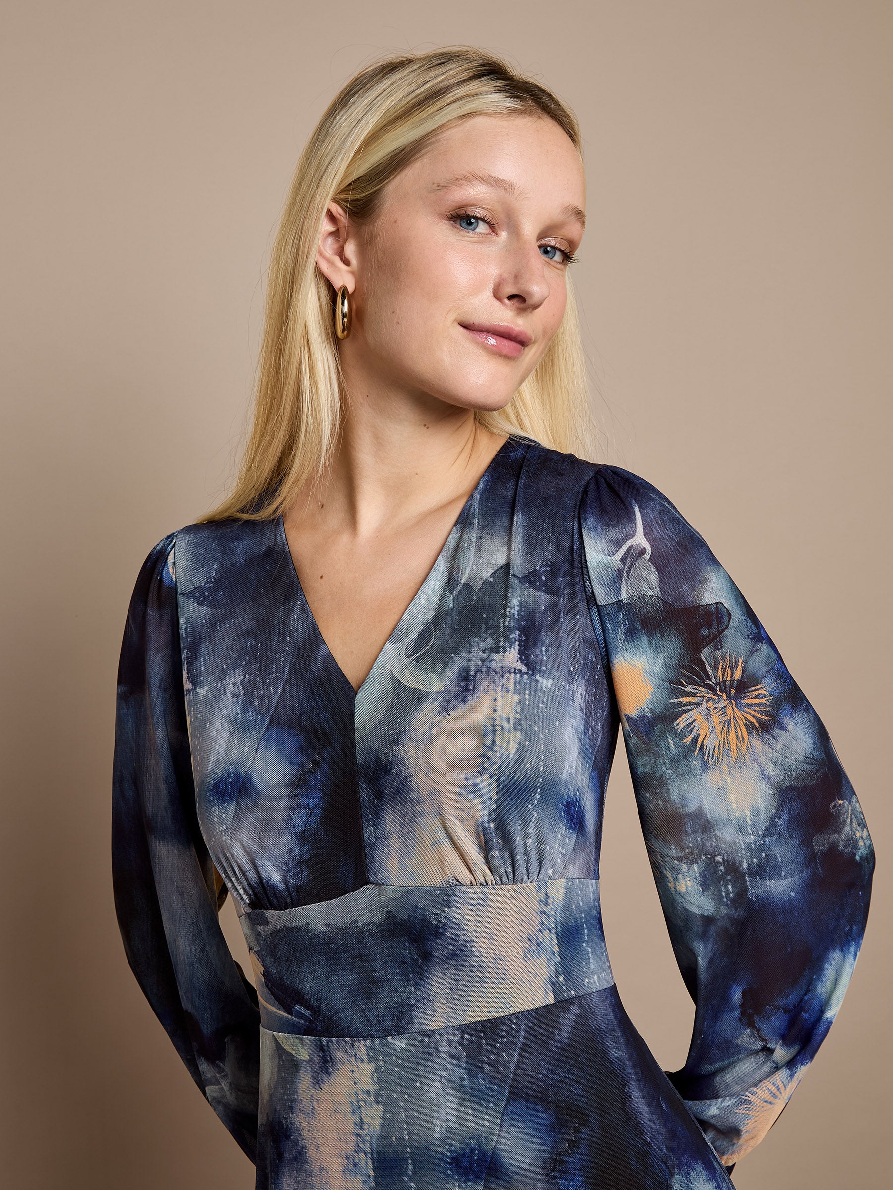 Genevieve Floral Print Maxi Dress