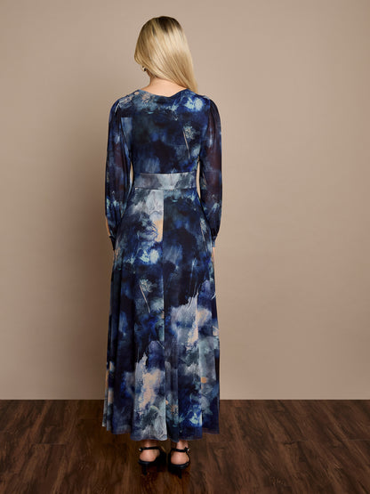 Genevieve Floral Print Maxi Dress