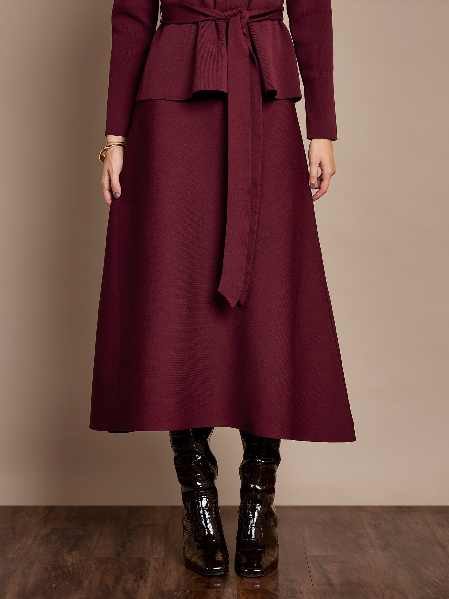 Iris Knitted Midi Skirt