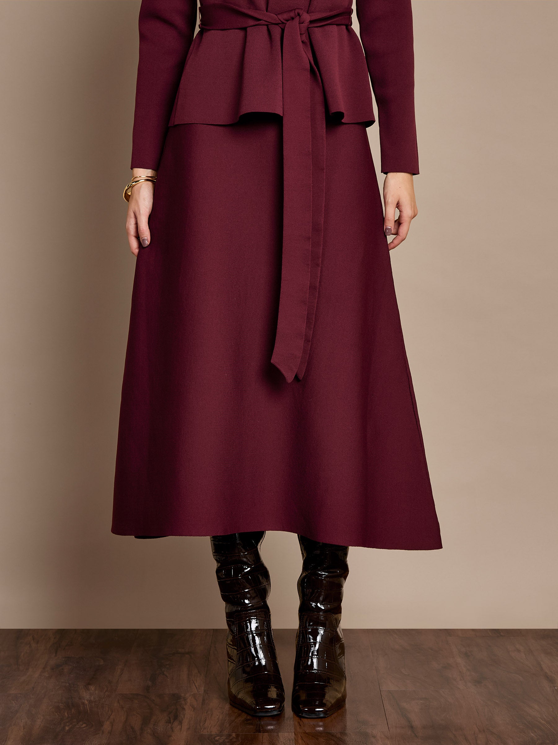 Iris Knitted Midi Skirt