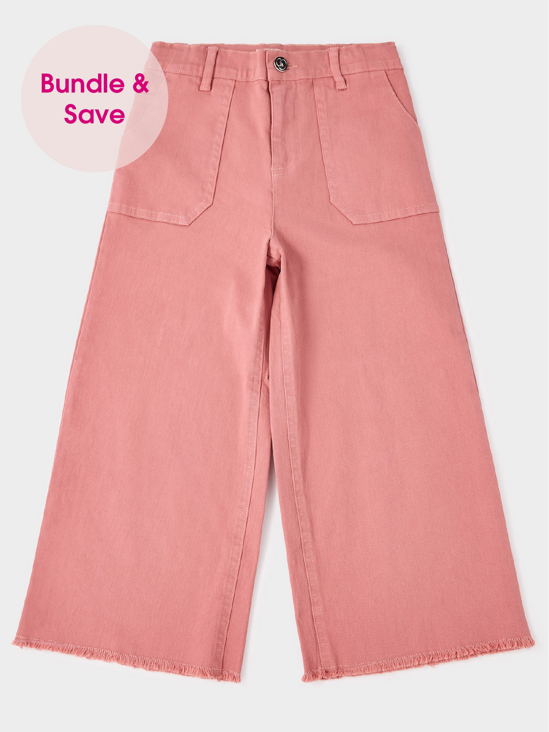 GWD Grace Pink Wide Leg Jean