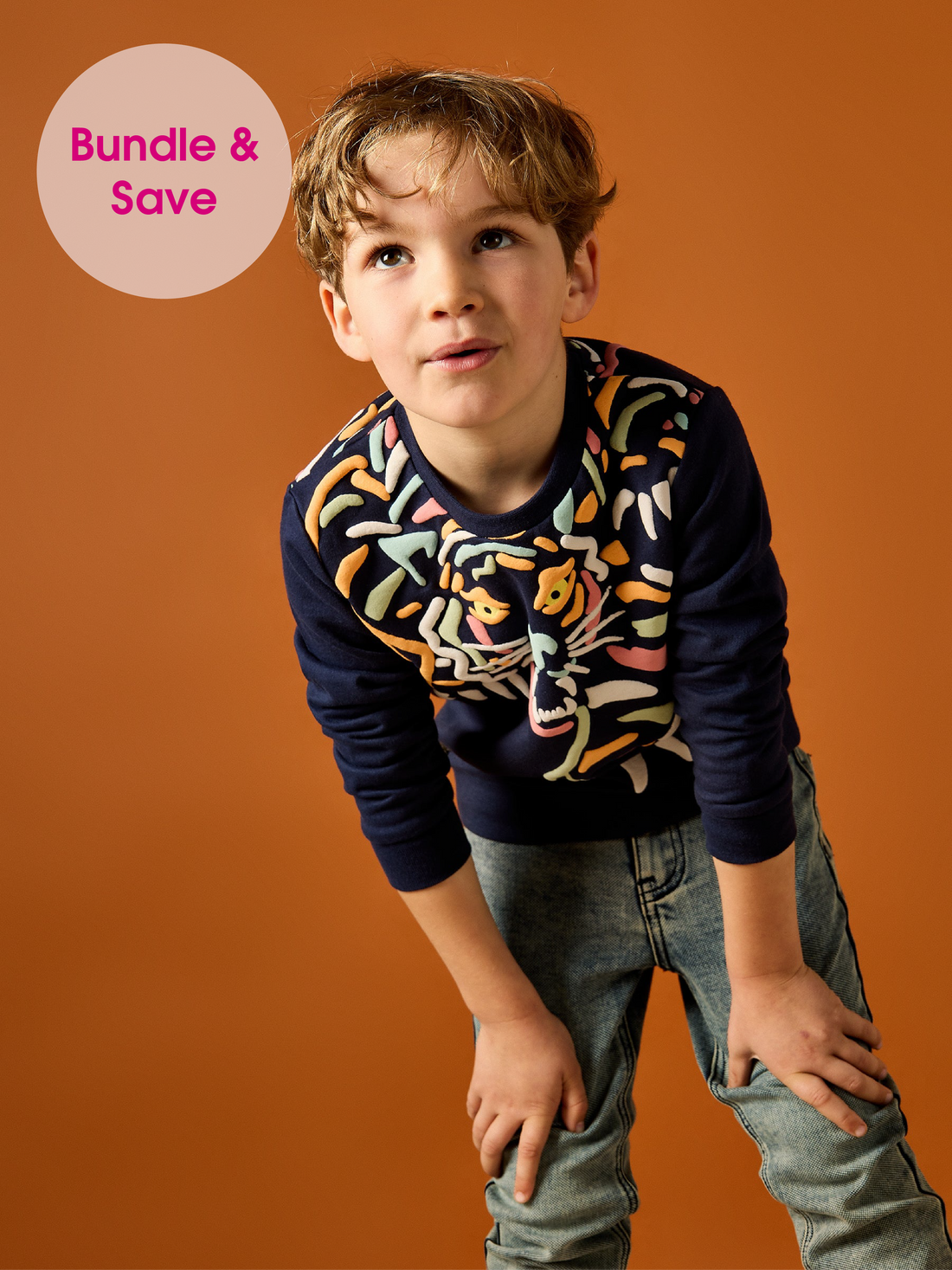 GWD Merlin Multicolour Tiger Print Sweater