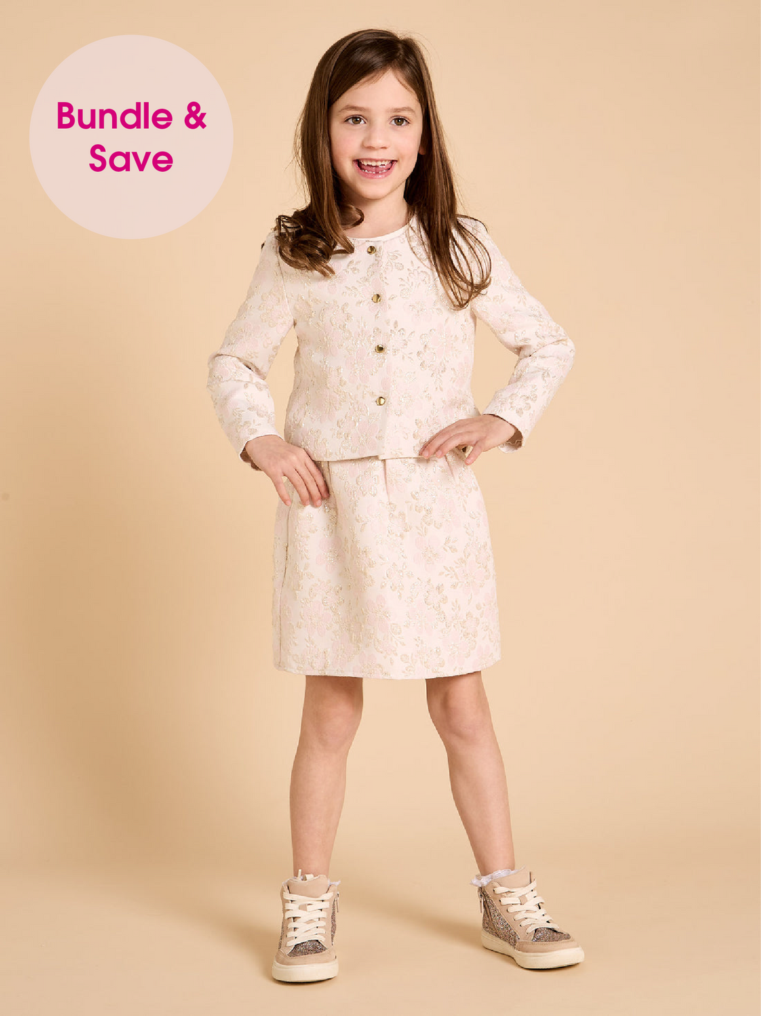GWD Sky Embroidered Metallic Floral Jacquard Jacket