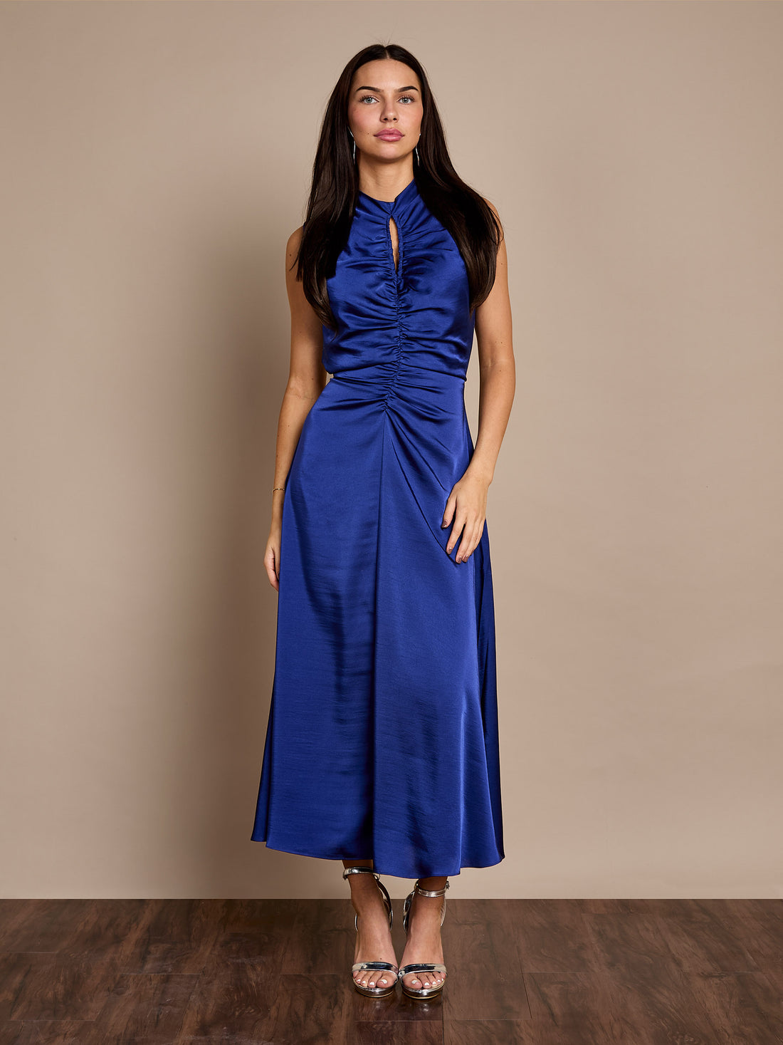 GWD Verity Satin Cobalt Maxi Dress