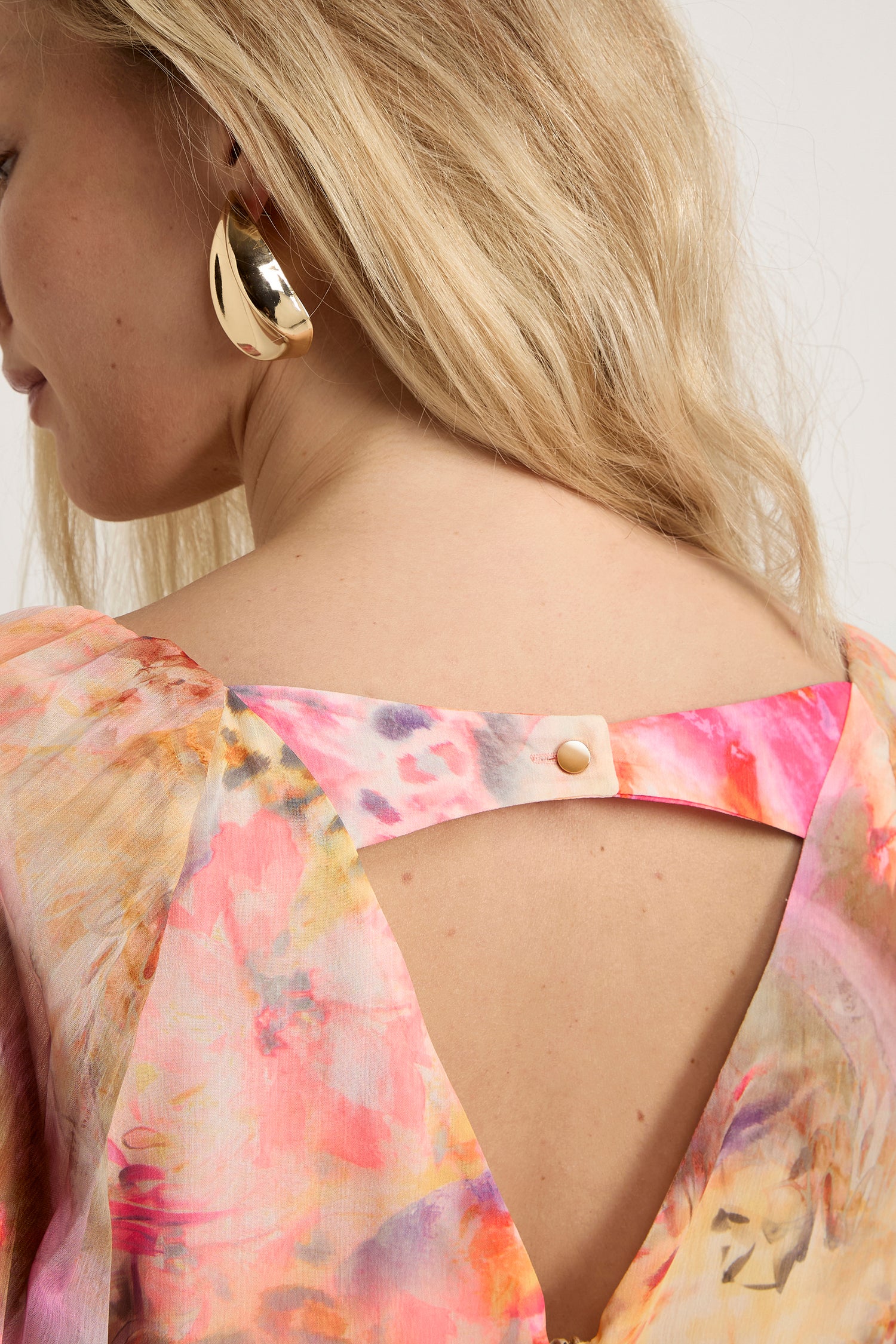 GWD Delphine Floral Print Midi Dress