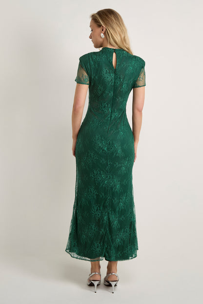 GWD Gracie Green Lace Maxi Dress