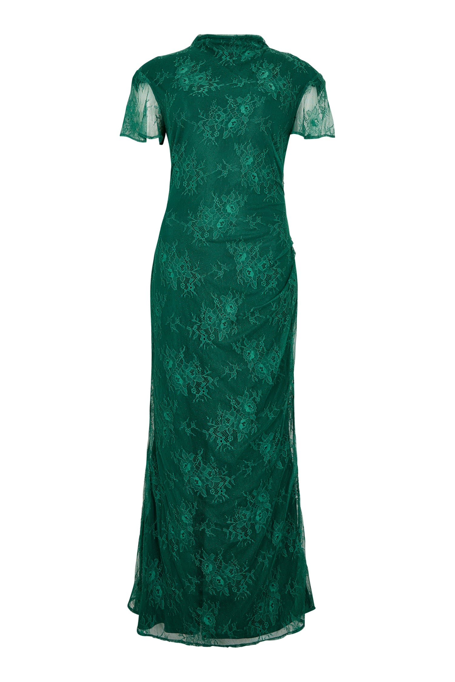 GWD Gracie Green Lace Maxi Dress
