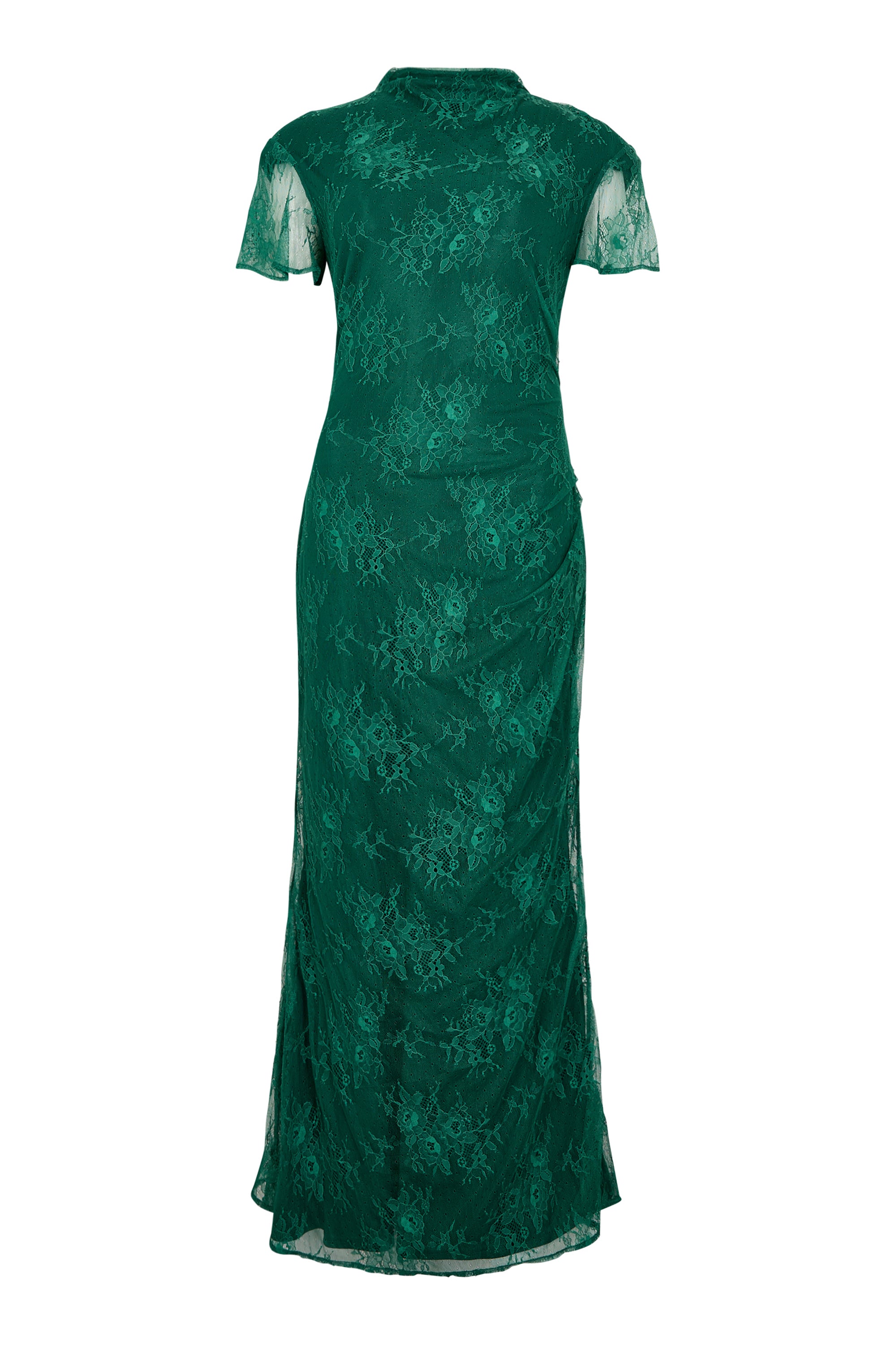 GWD Gracie Green Lace Maxi Dress