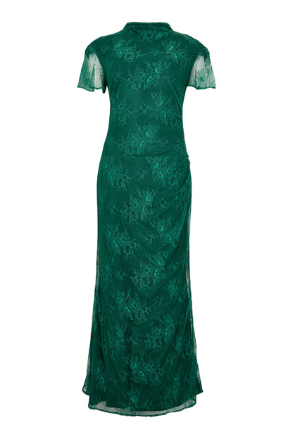 GWD Gracie Green Lace Maxi Dress