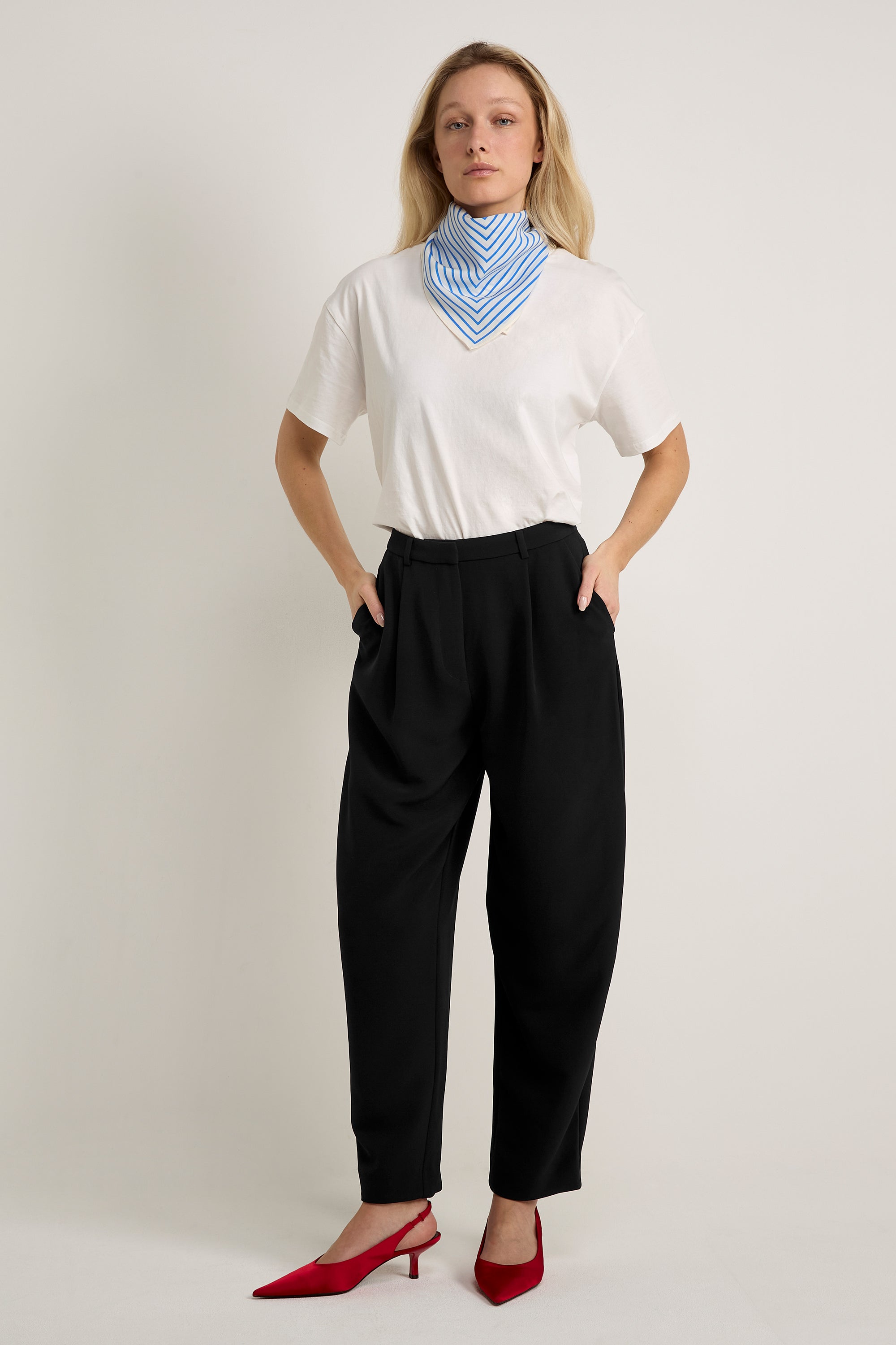 GWD Malika Navy Wide Leg Trouser