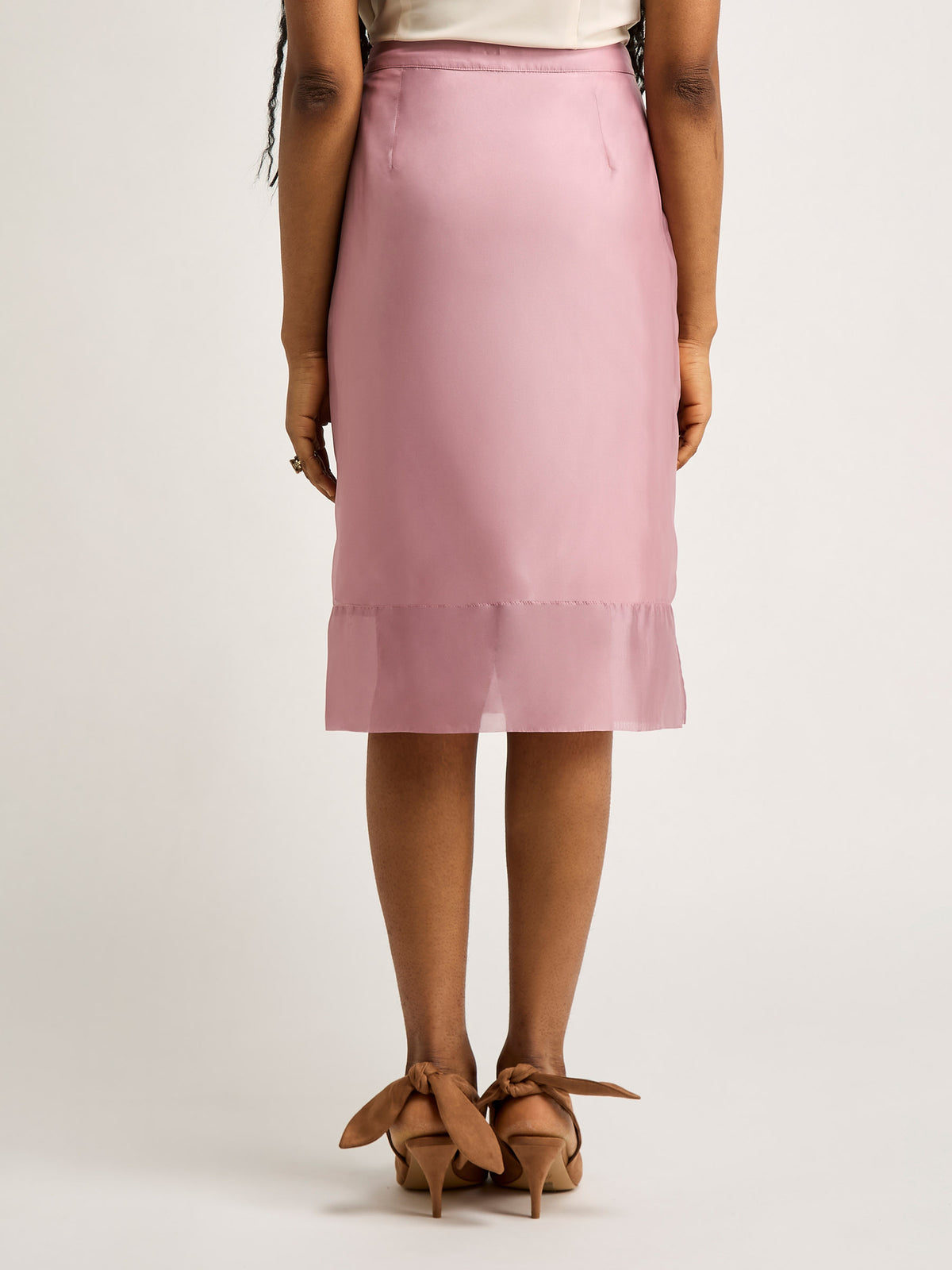 GWD Organza Midi Skirt - Orchid Pink