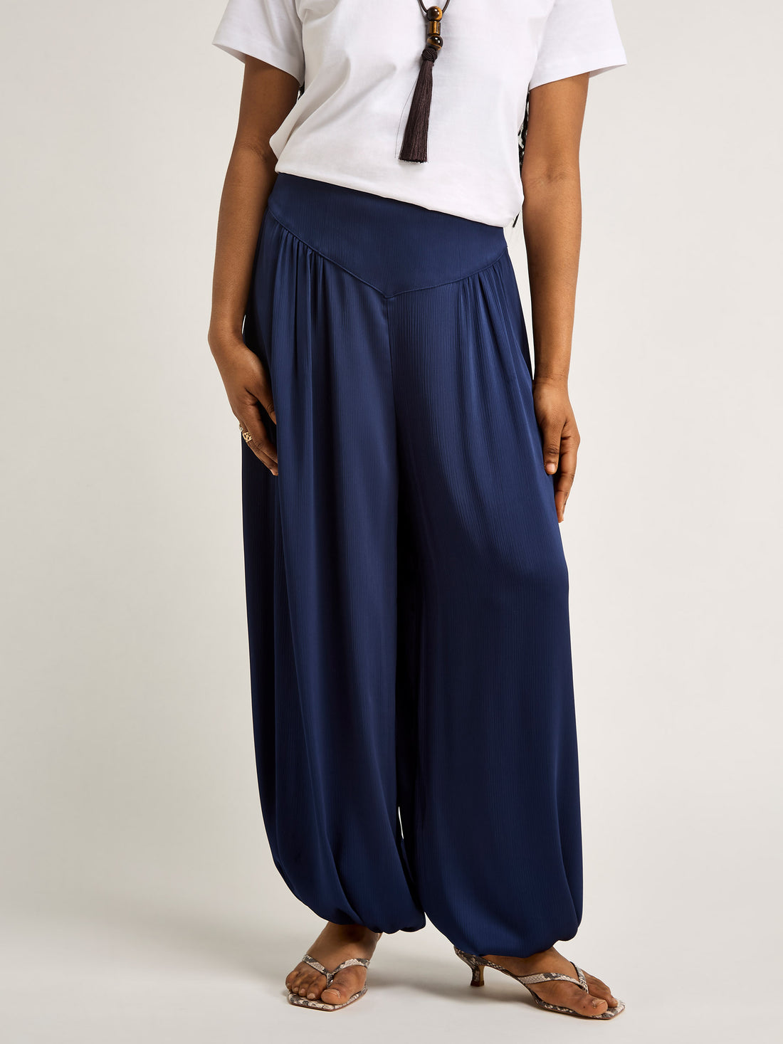 GWD Tula Satin Trouser Navy