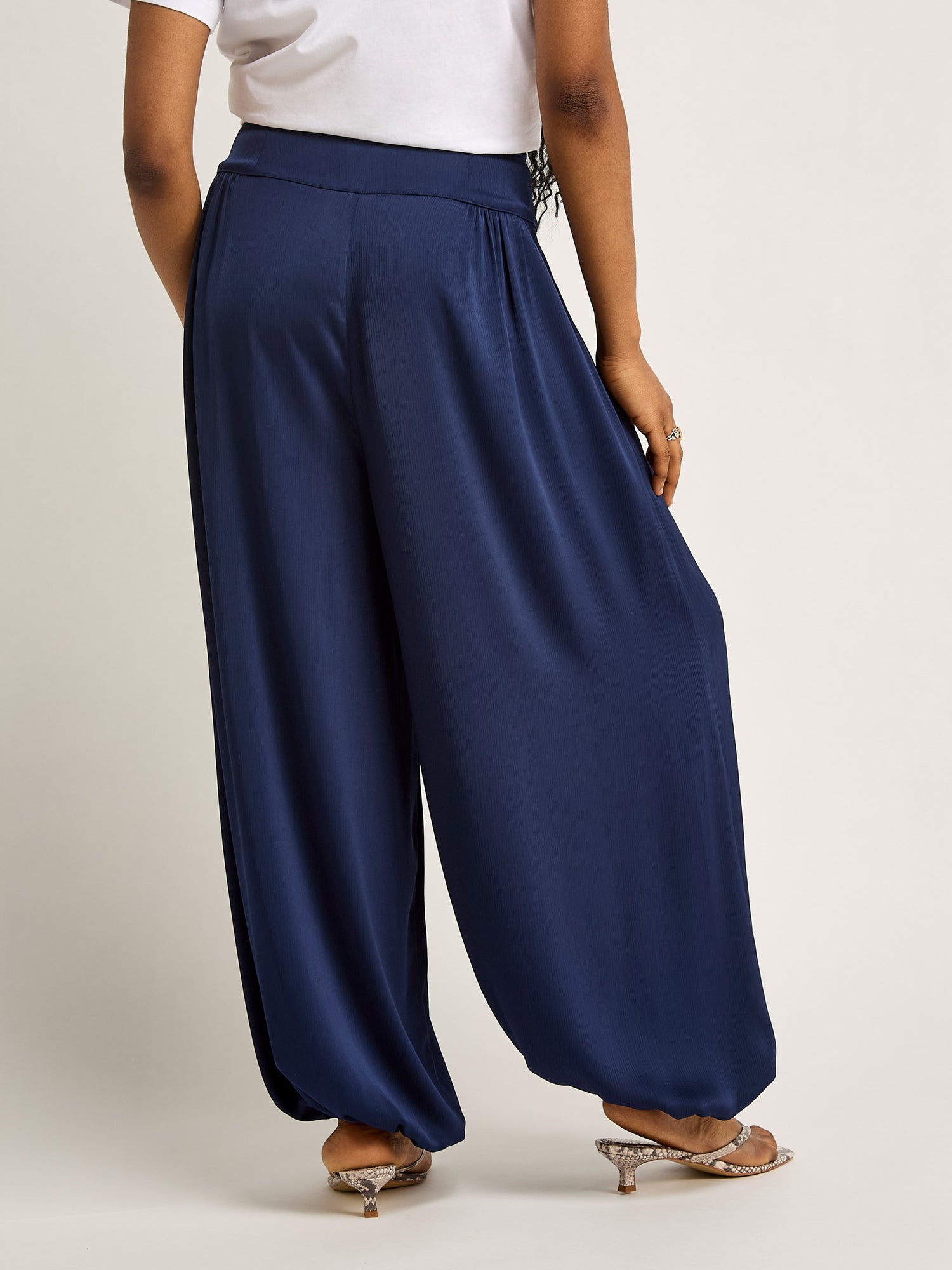 GWD Tula Satin Trouser Navy