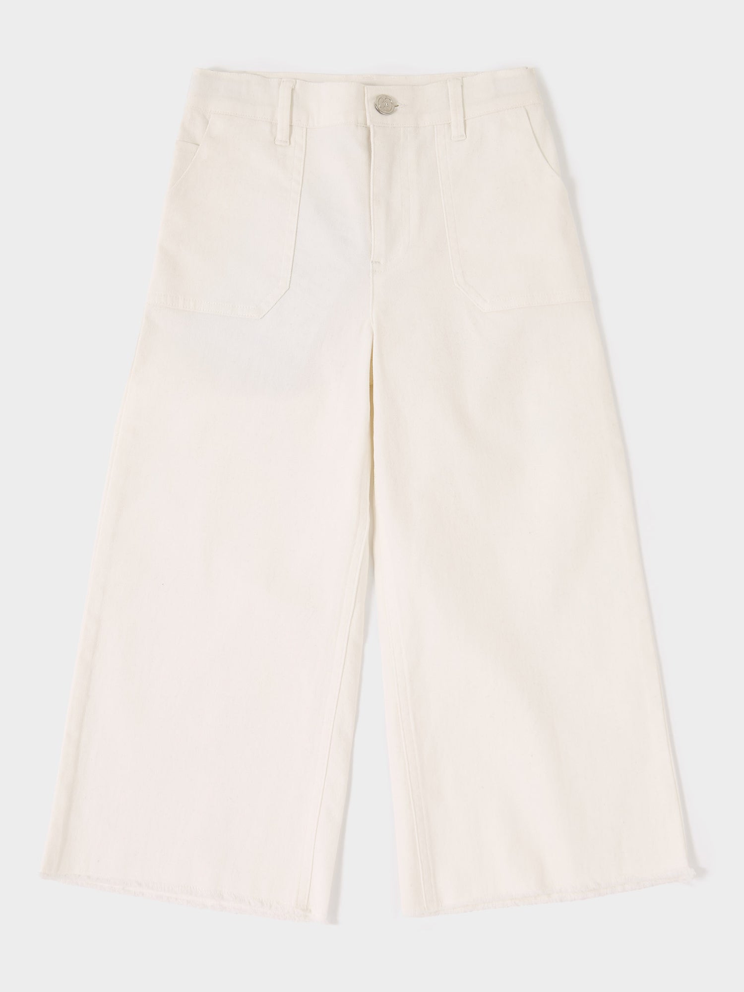 Grace Cream Wide Leg Jean | GWD Fashion