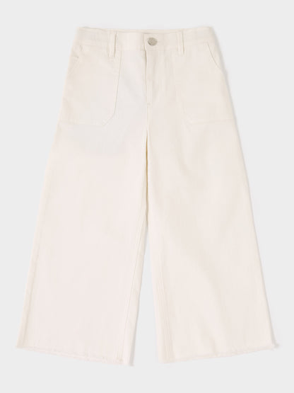 Grace Cream Wide Leg Jean | GWD Fashion