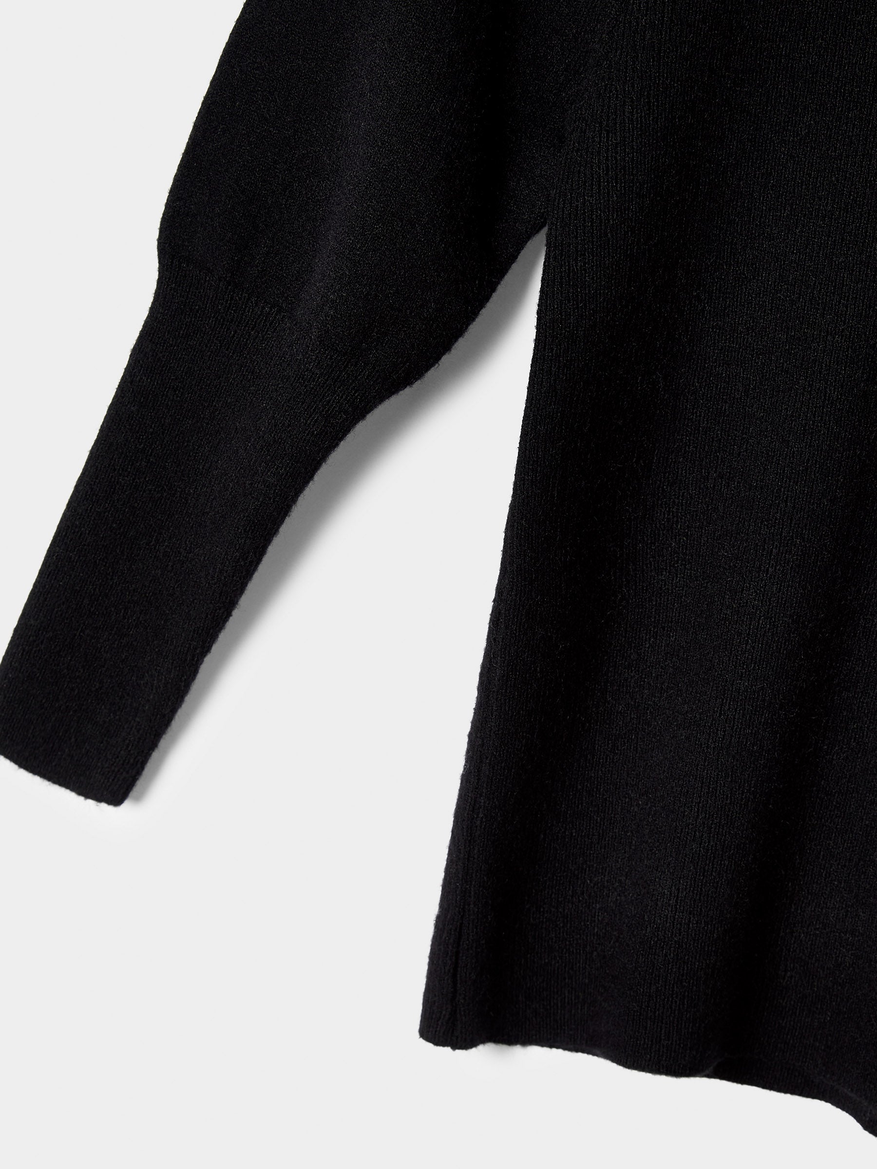 Girls Hallie Knitted Top Ruffle Neck Jumper Available in Black and Cream