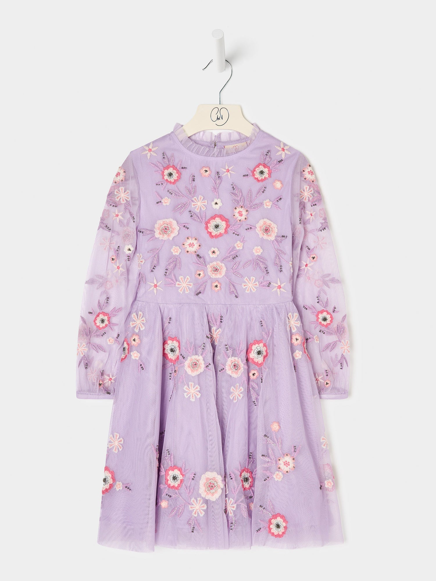 GWD Jazz Lilac Embroidered Dress