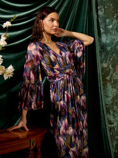 GWD Judy Floral Print Maxi Dress