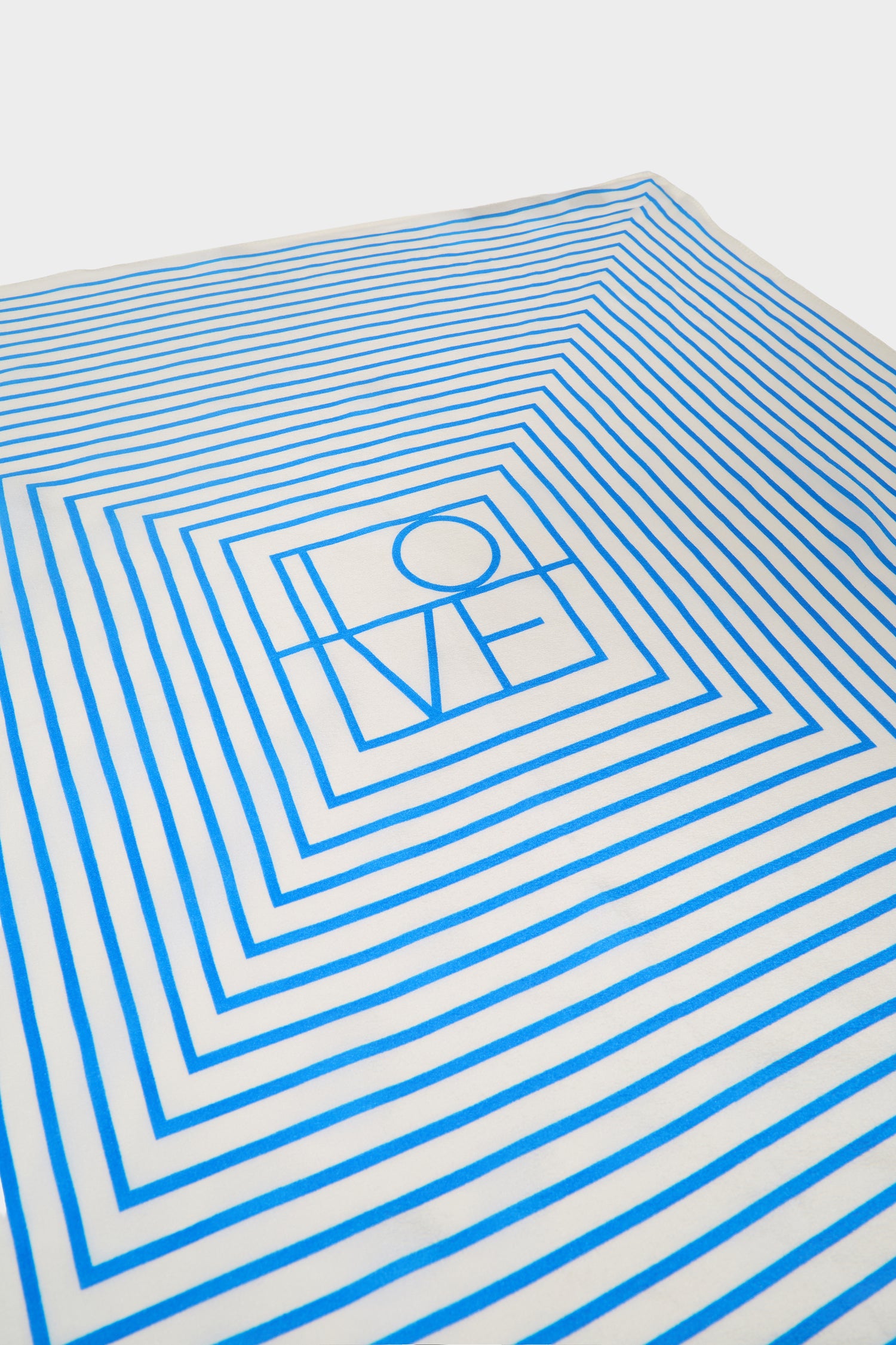 GWD Square Silk Scarves, Blue and Olive