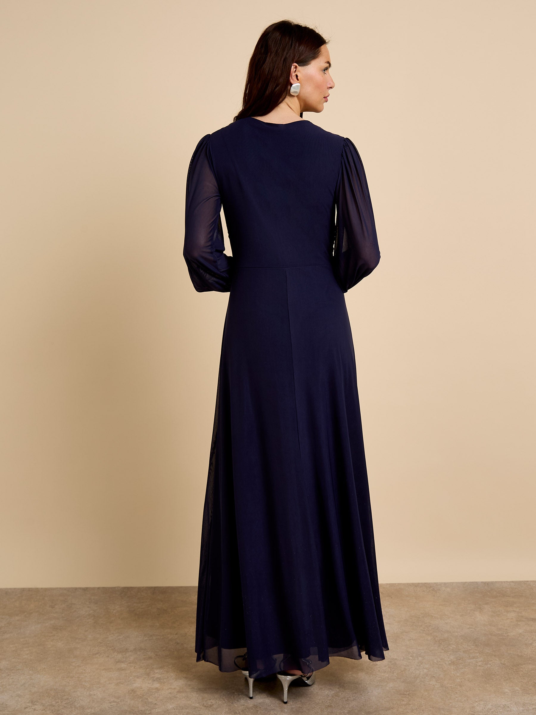 GWD Martha Knot Maxi Dress Navy