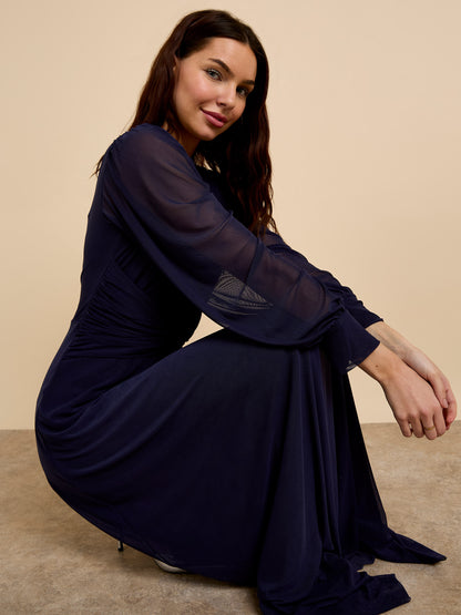 GWD Martha Knot Maxi Dress Navy