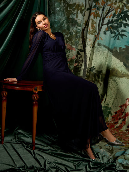 GWD Martha Knot Maxi Dress Navy