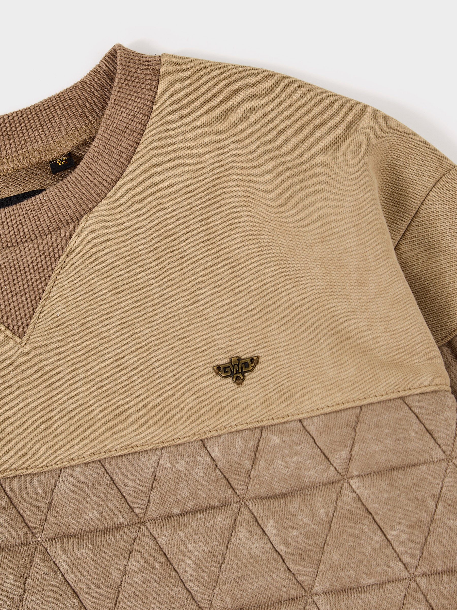 Mason Camel Quilted Sweat