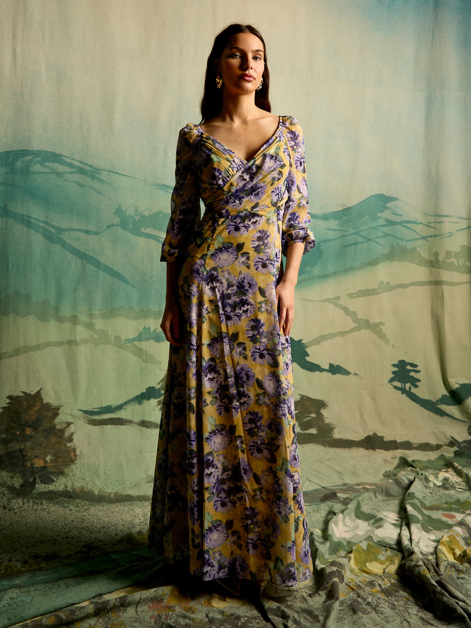 GWD Neave Floral Printed Maxi Dress