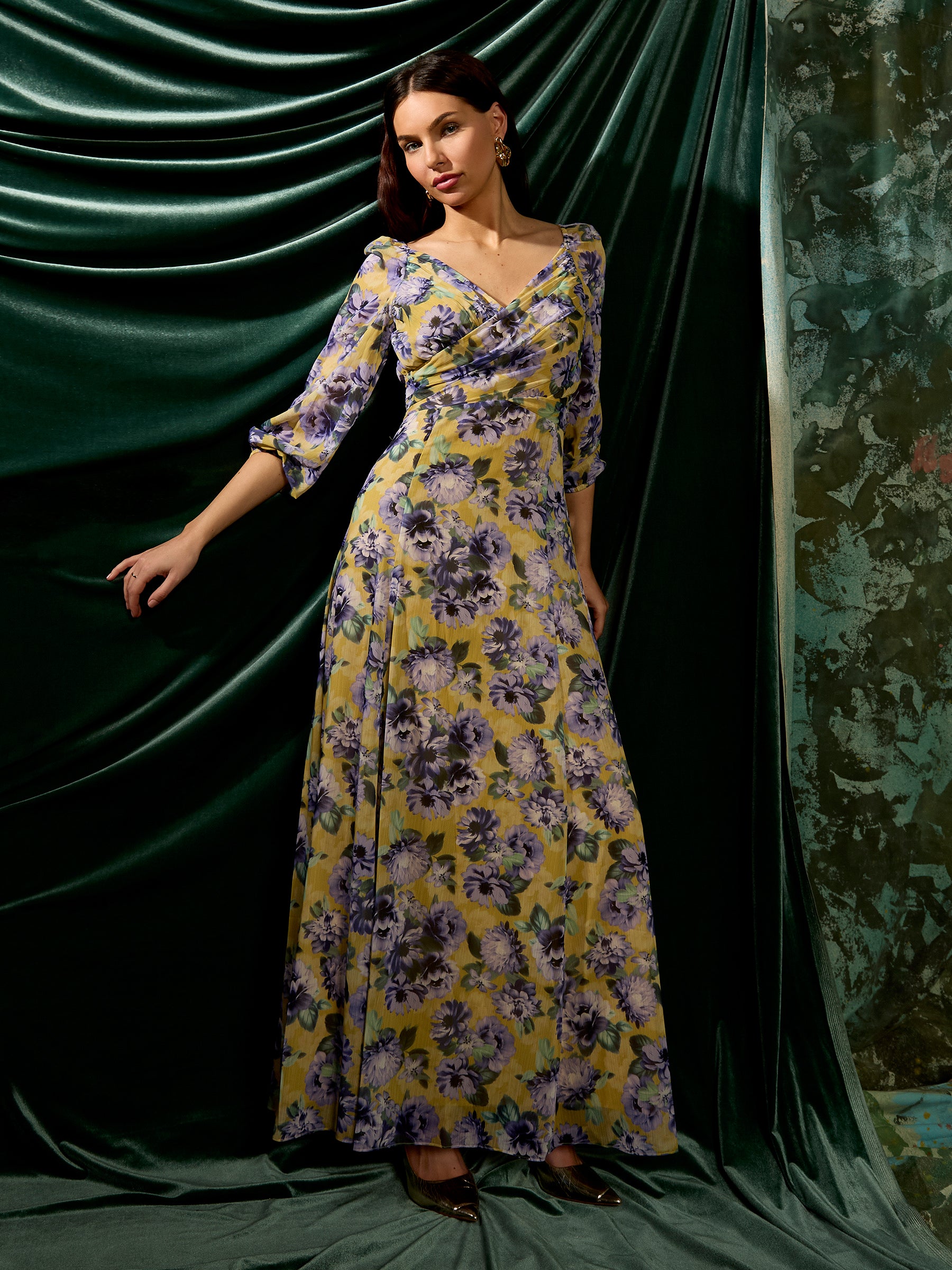 GWD Neave Floral Printed Maxi Dress