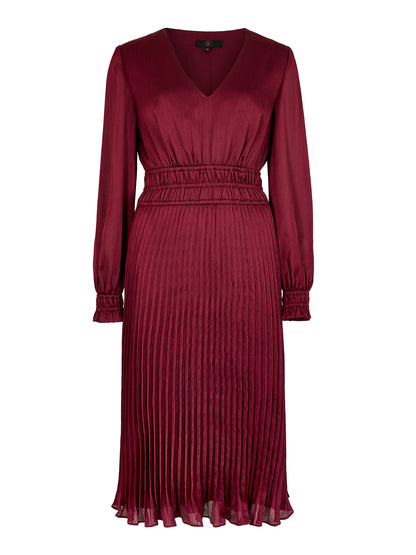 GWD Petal Glossy Satin Knee Length Dress