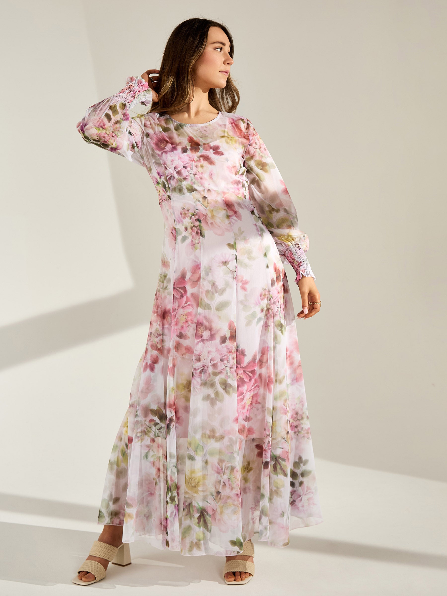 GWD Rya Maxi Floral Print Dress