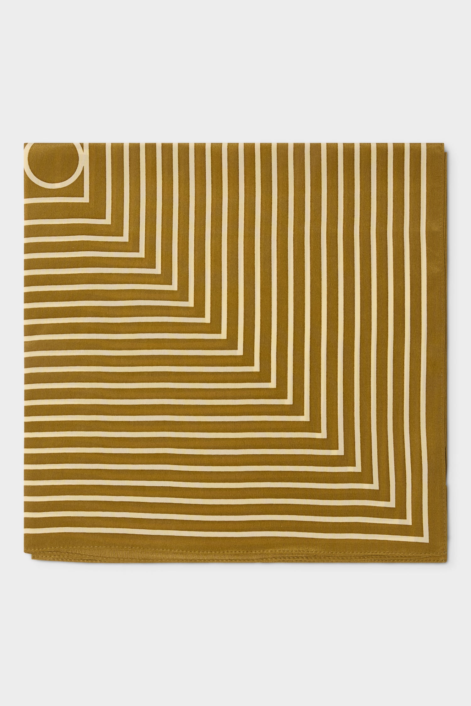 GWD Square Silk Scarves, Blue and Olive