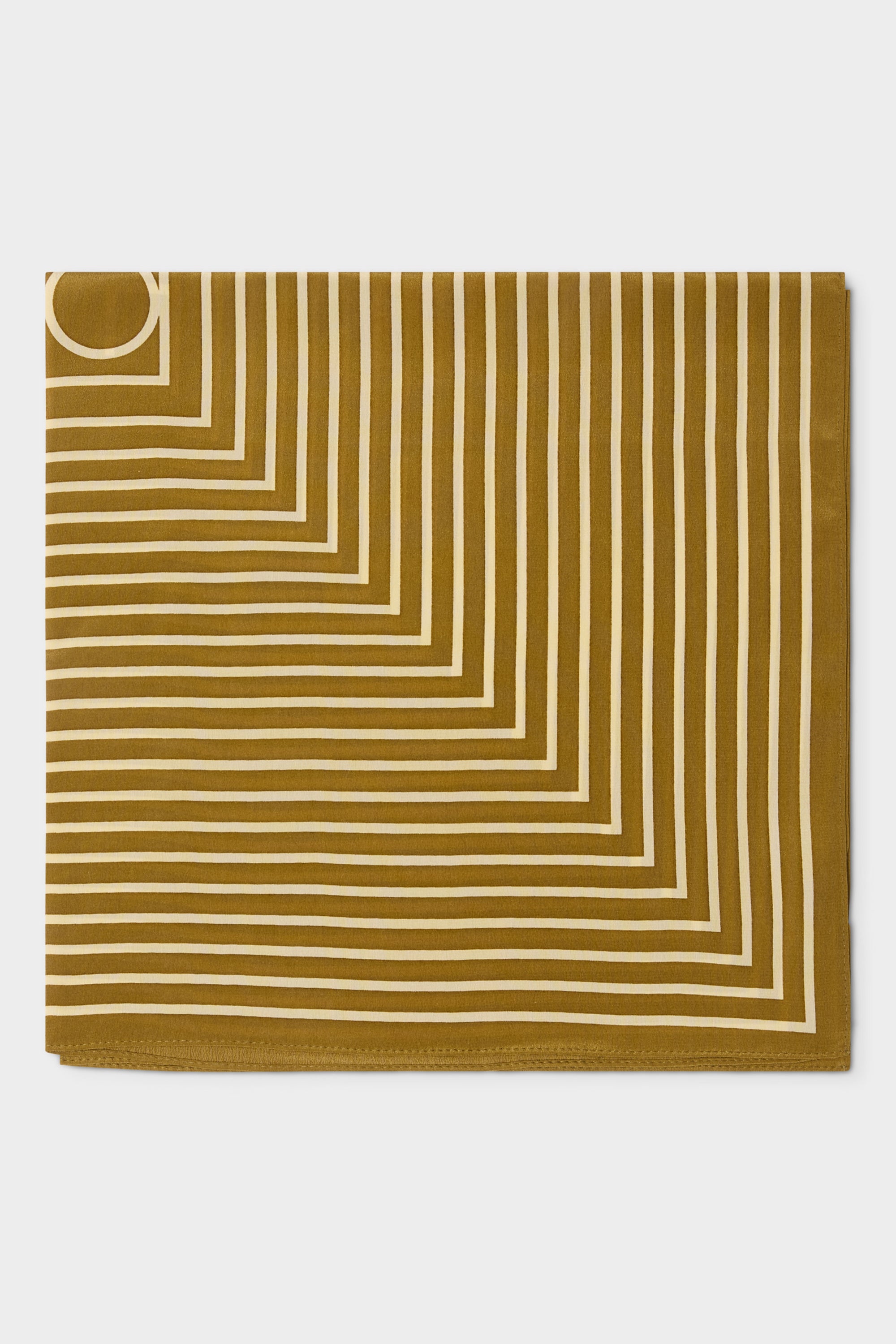 GWD Square Silk Scarves, Blue and Olive