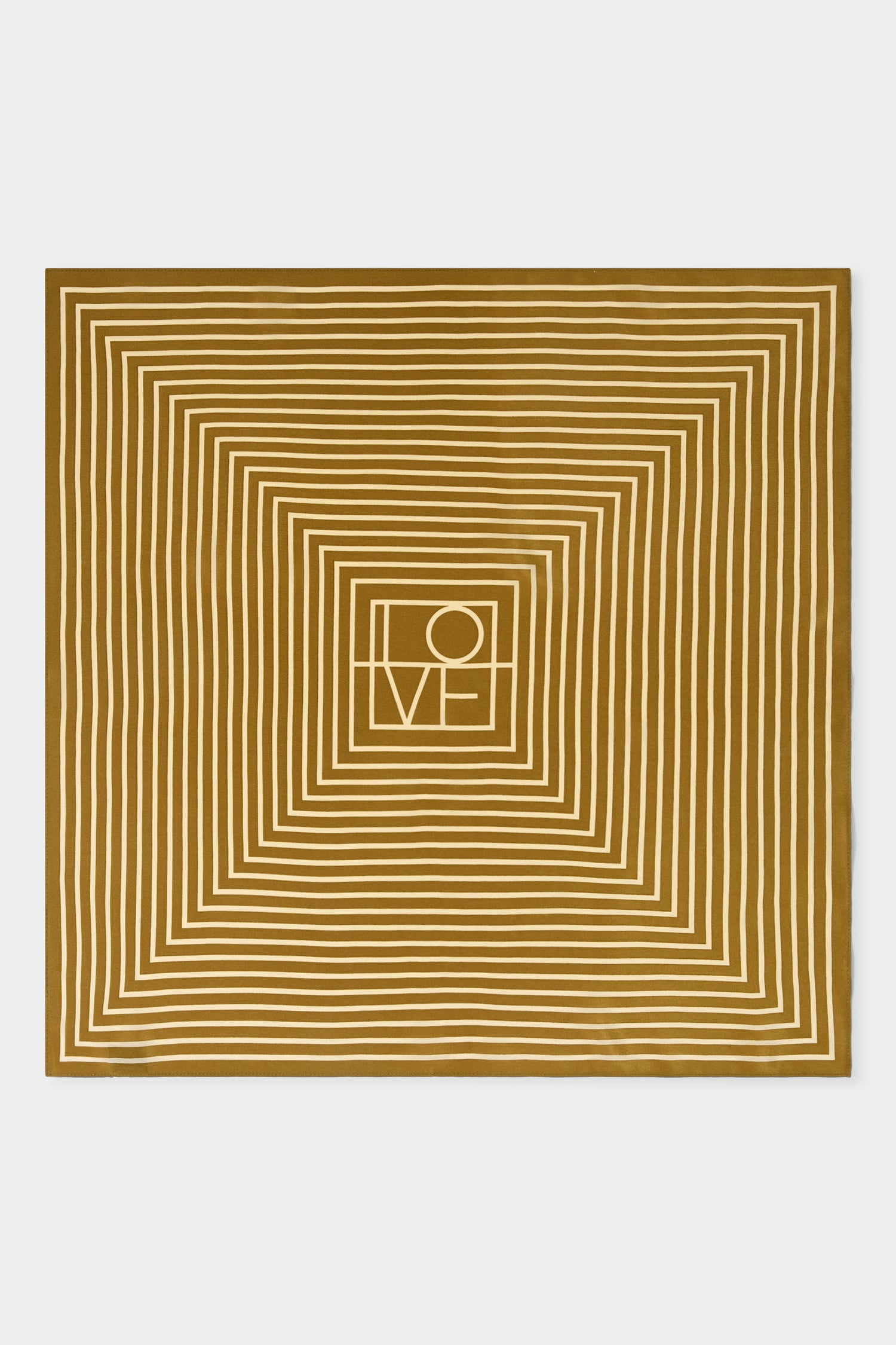 GWD Square Silk Scarves, Blue and Olive