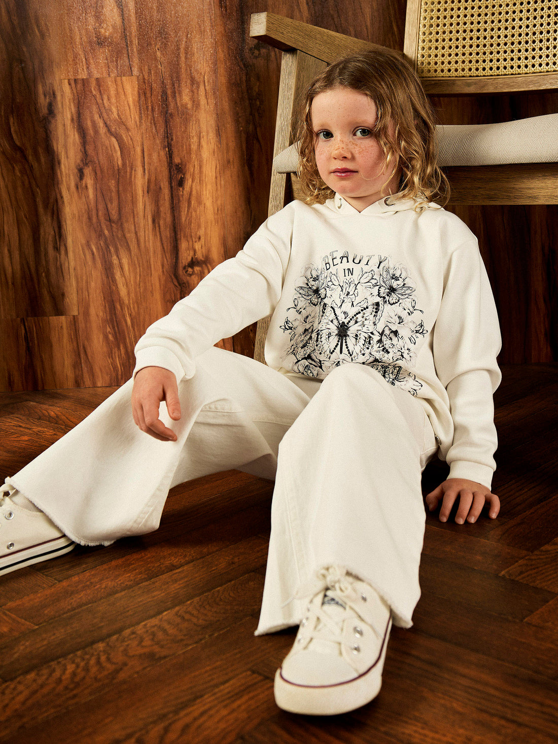 GWD Sunny Butterfly Print Sweatshirt Hoody