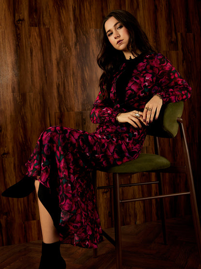 GWD Suzie Abstract Floral Print Dress