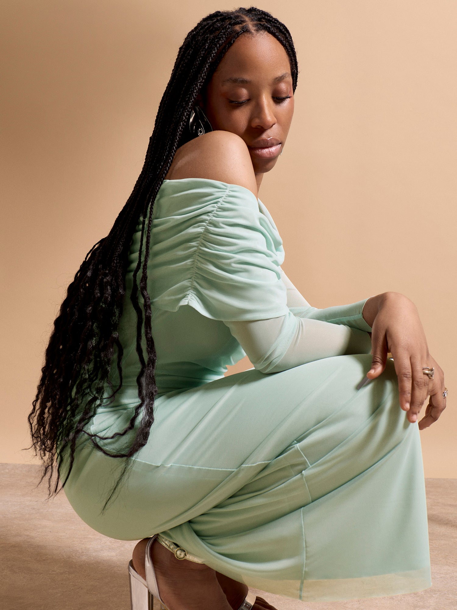 GWD Vanessa Mint Maxi Dress