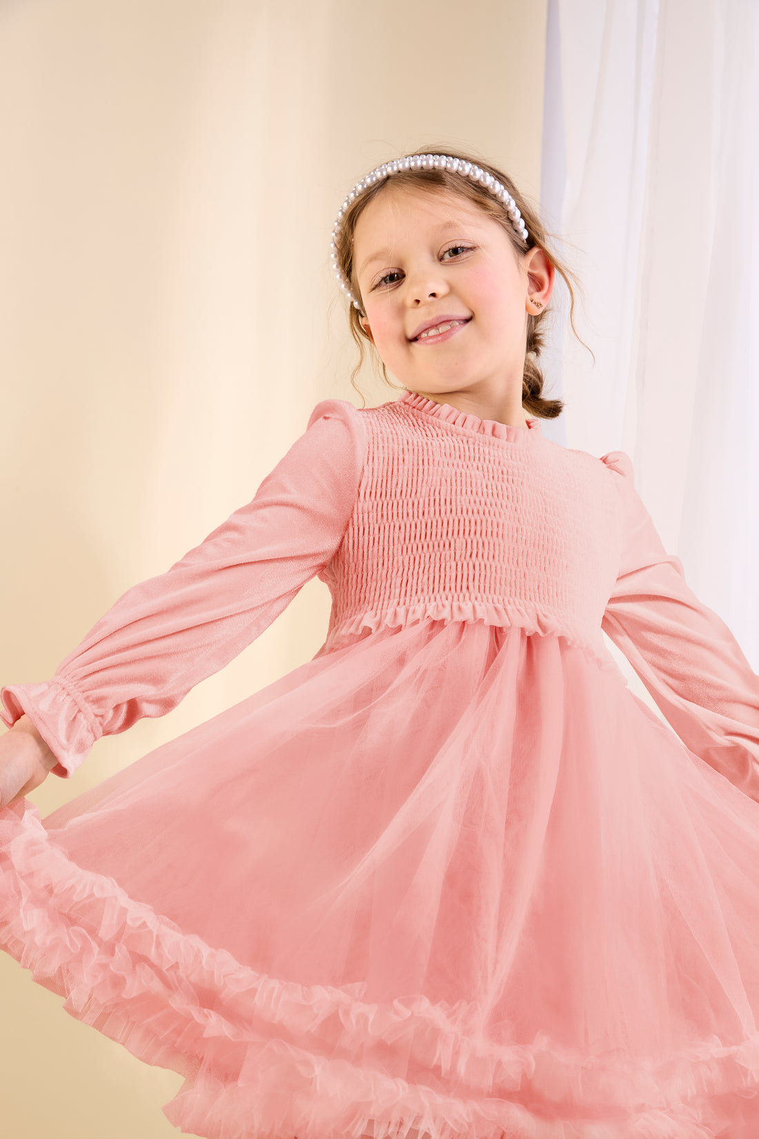 GWD Velvet Grace Frill Dress