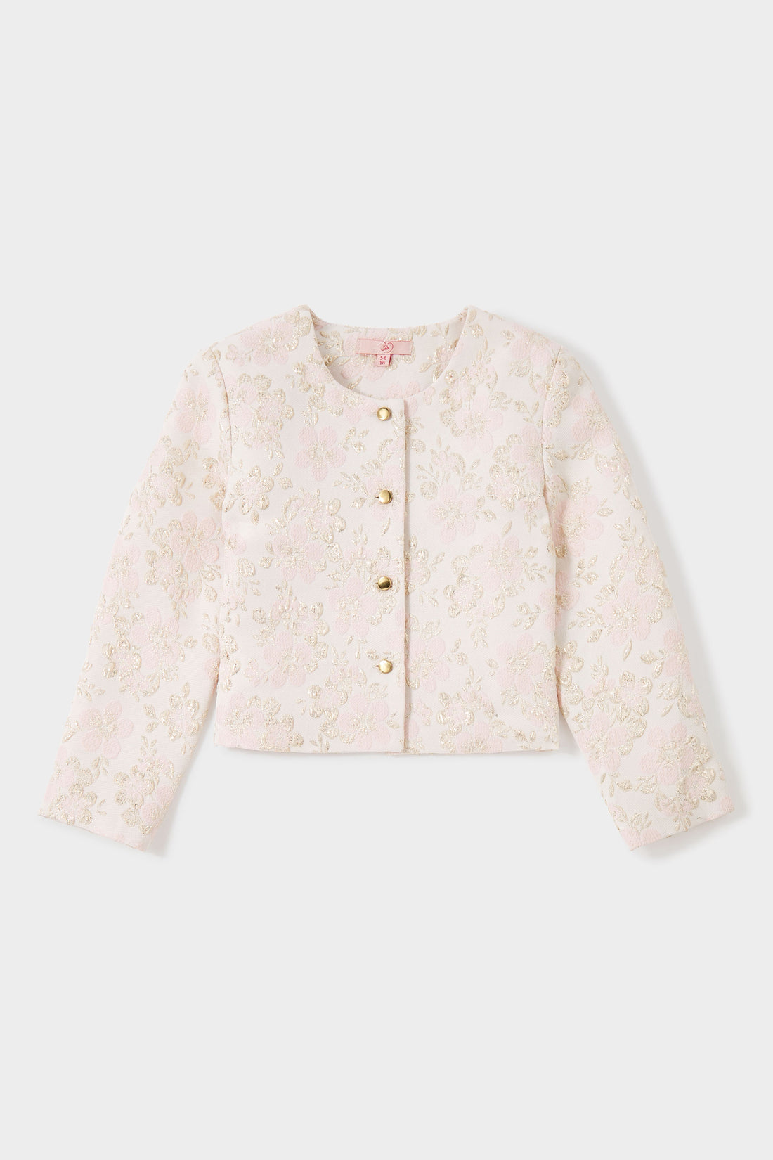 Sky Embroidered Metallic Floral Jacquard Jacket | GWD Fashion