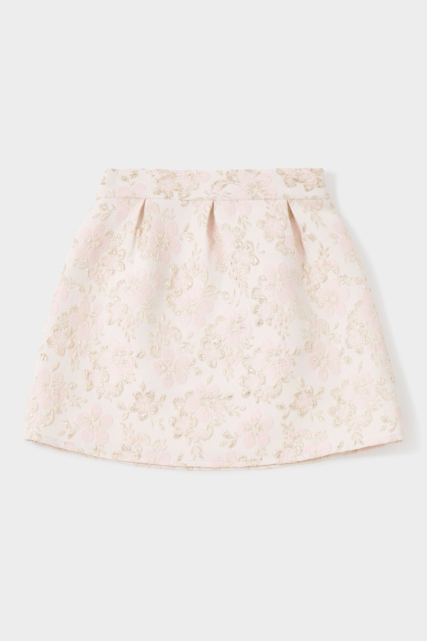 GWD Sky Embroidered Metallic Floral Jacquard Skirt
