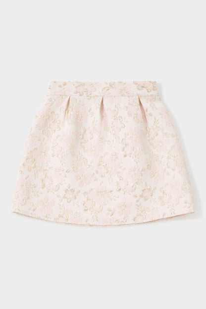 GWD Sky Embroidered Metallic Floral Jacquard Skirt