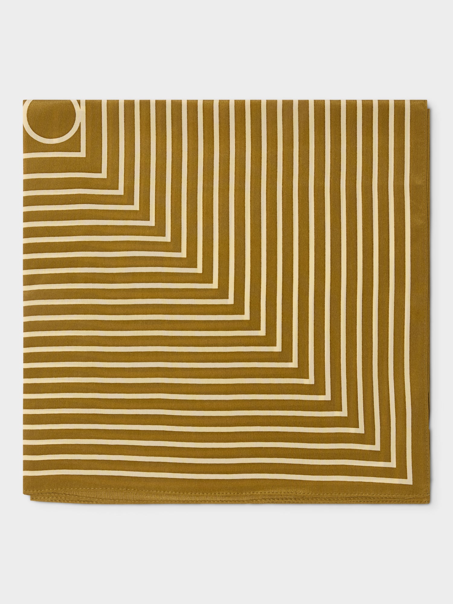 GWD Square Silk Scarves, Blue and Olive