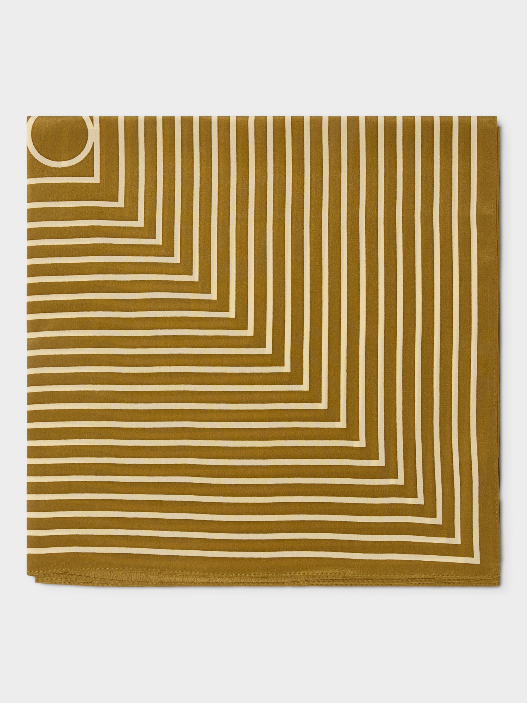 GWD Square Silk Scarves, Blue and Olive