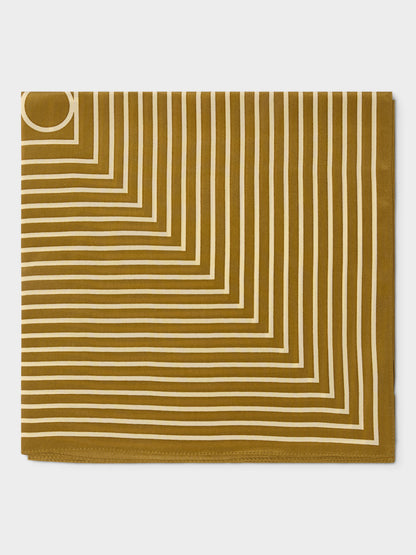 GWD Square Silk Scarves, Blue and Olive