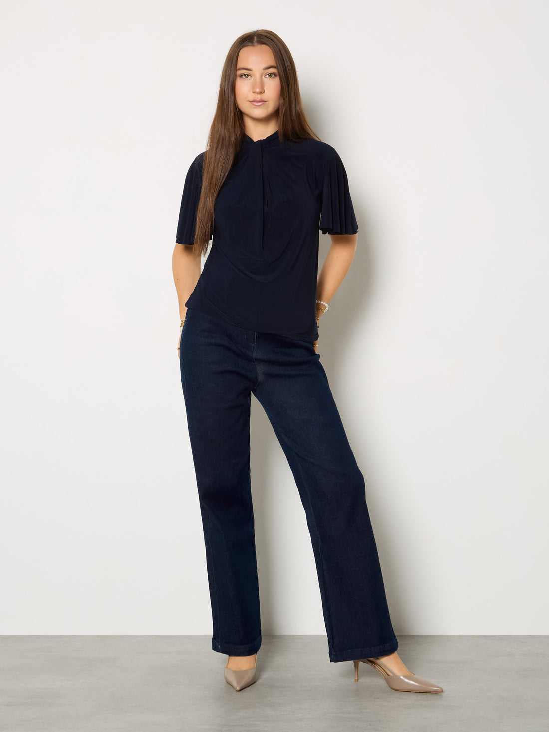 GWD Dixie Dark Indigo Straight Leg Denim Jean